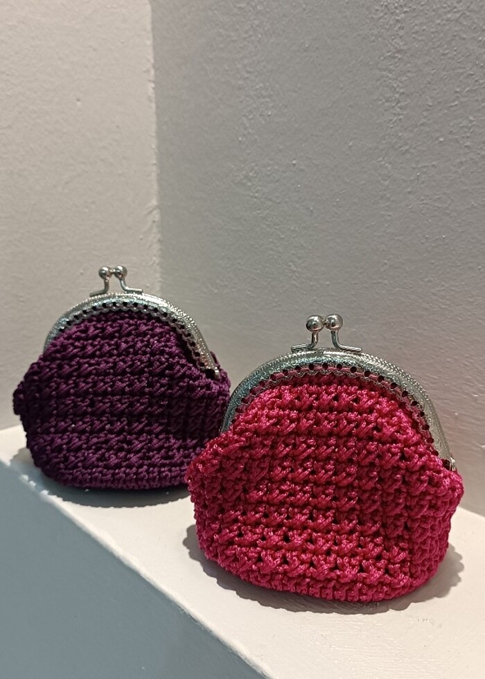 Mini örgü cuzdan - Görsel 3