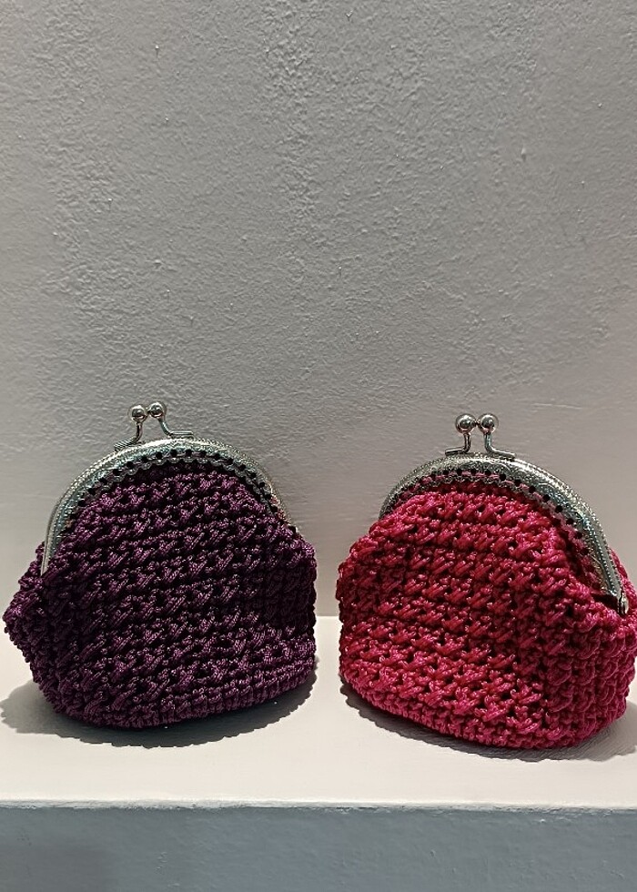 Mini örgü cuzdan - Görsel 5