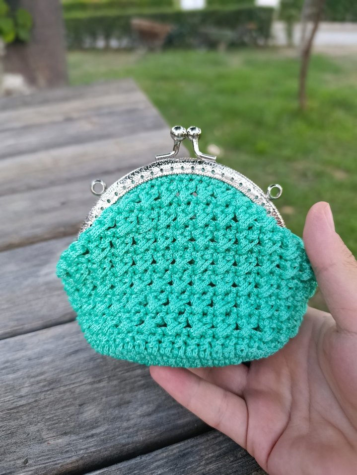 Mini örgü cuzdan - Görsel 2