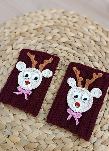 Kız çocuk geyikli eldiven - Görsel 3