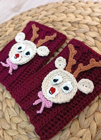 Kız çocuk geyikli eldiven - Görsel 5