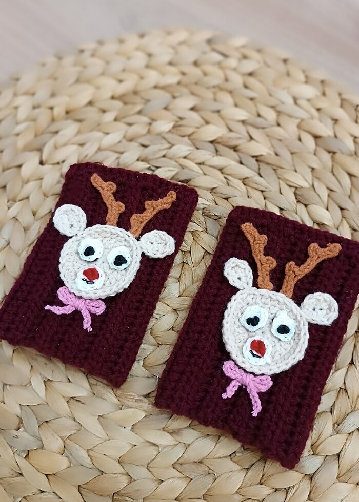 Kız çocuk geyikli eldiven - Görsel 3