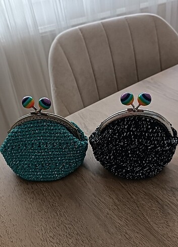 Siyah simli cuzdan - Görsel 3