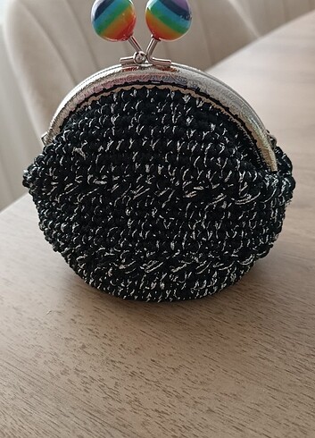 Siyah simli cuzdan - Görsel 4