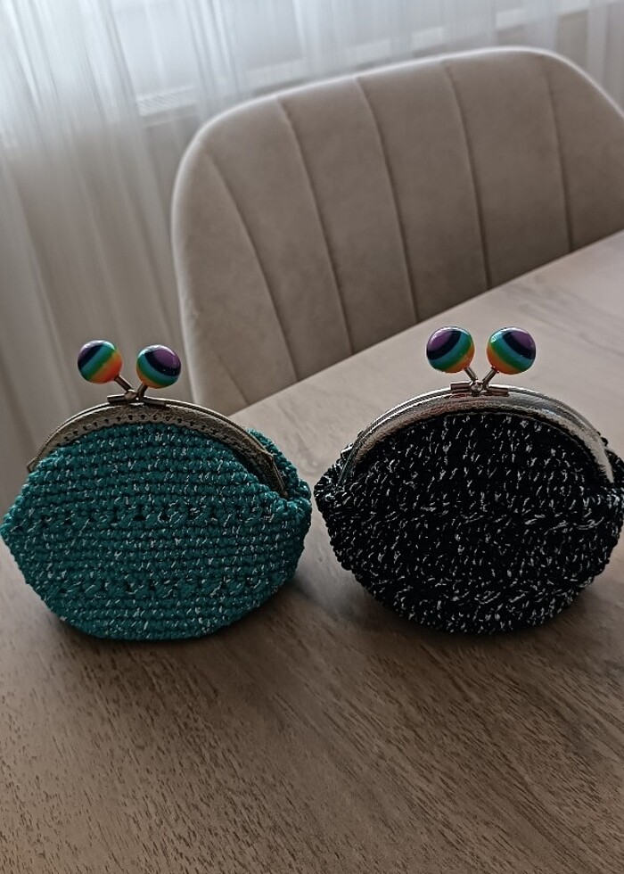 Siyah simli cuzdan - Görsel 3