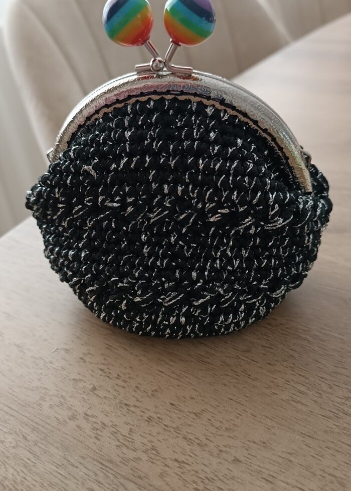 Siyah simli cuzdan - Görsel 4