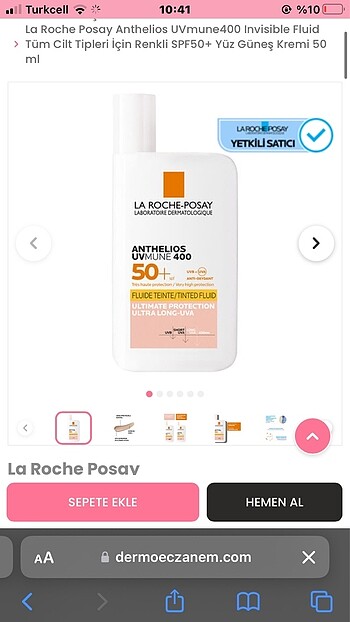 La Roche Posay Güneş kremi