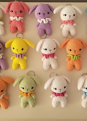 Amigurumi Tavşan Anahtarlık 