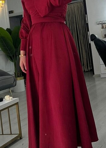 Diğer Bordo kırmızı abiye 