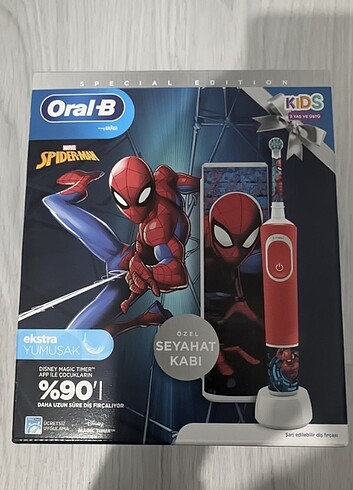 Oral-B Çocuk Şarjlı/Elektrikli Diş Fırçası Spiderman 