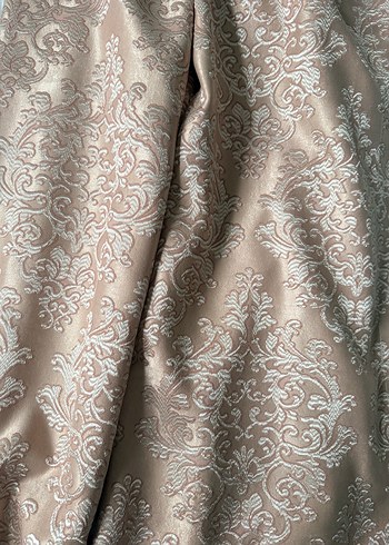 Pudra pembe arası Parlak Düz Fon Perde - Görsel 3