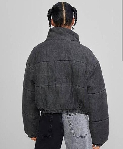bershka füme kot görünümlü mont
