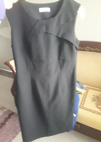 Diğer düz sade siyah elbise