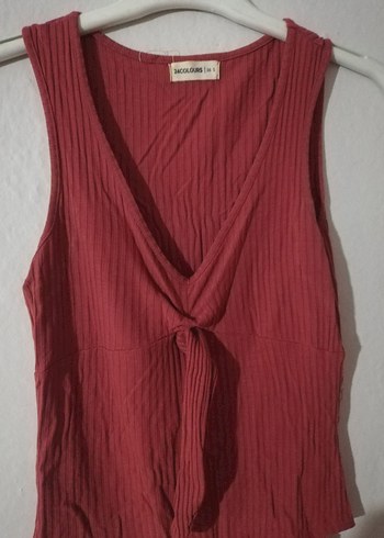 V Yaka Drapeli Kadın - Görsel 2