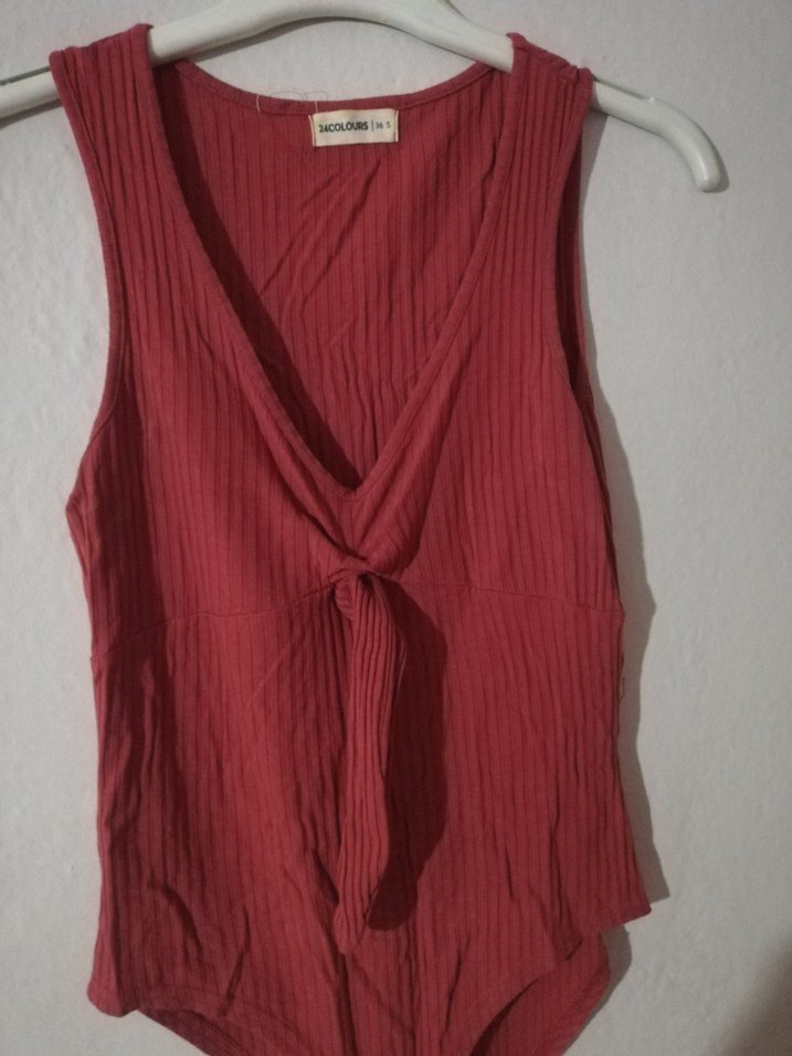 V Yaka Drapeli Kadın - Görsel 3