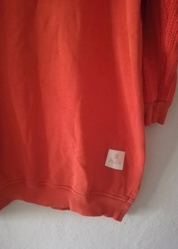 Kapüşonlu Uzun Kollu Kadın Sweatshirt s. M yazıyor L uygun - Görsel 4