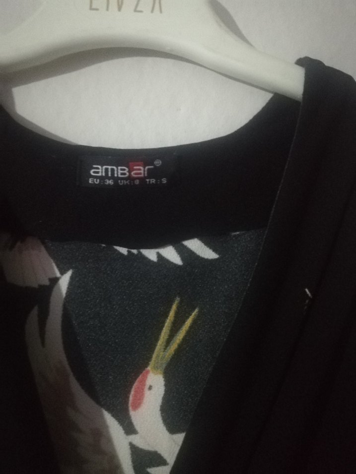 Siyah V Yaka Salaş Uzun tulum - Görsel 4