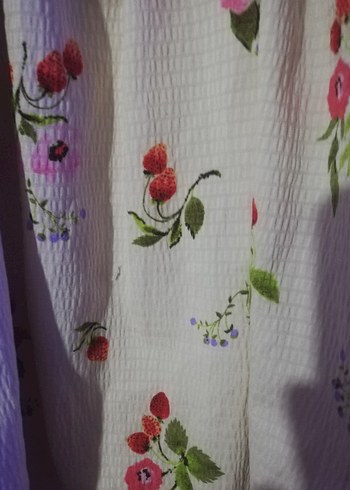 6.7 yas Çiçek Desenli Beyaz Kız Elbisesi - Görsel 5