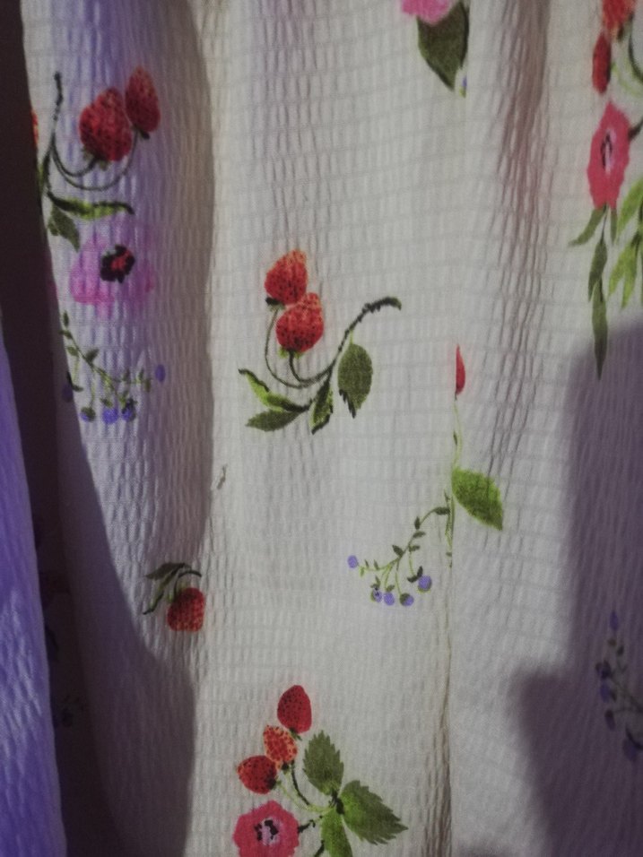 6.7 yas Çiçek Desenli Beyaz Kız Elbisesi - Görsel 5