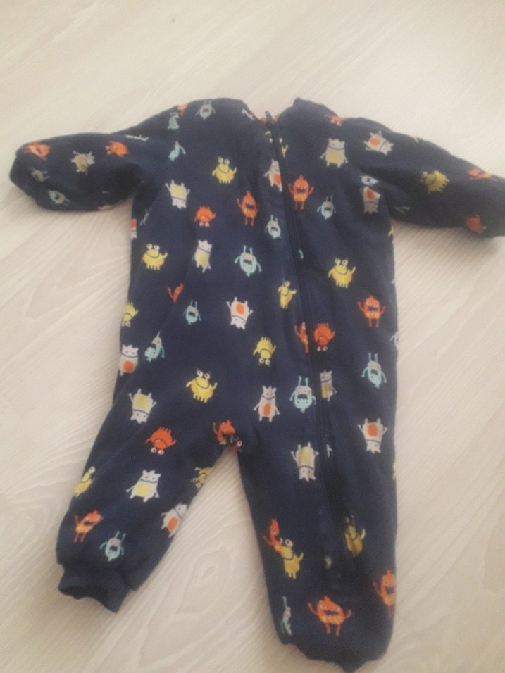 Renkli Desenli Bebek Erkek Tulumu - Görsel 4