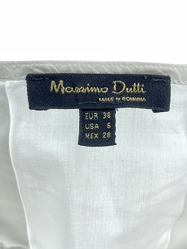 38 Beden beyaz Renk Massimo Dutti Bluz %70 İndirimli.