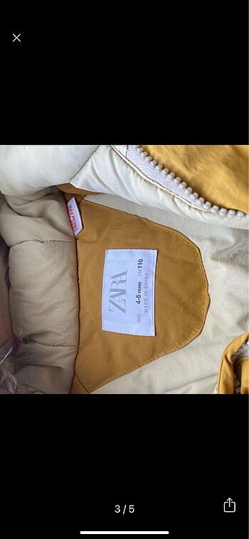 Zara ZARA HARDAL ŞİŞME MONT