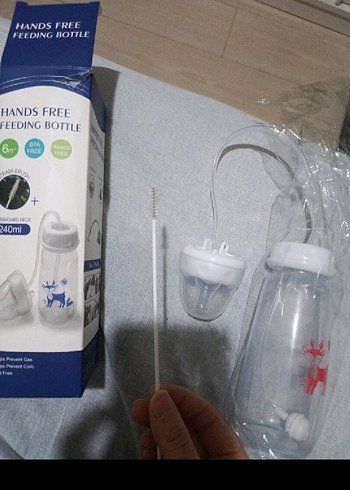 Beyaz Eller Serbest Bebek Biberonu - Görsel 2