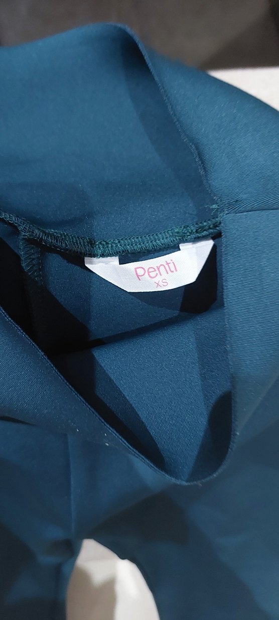 Mavi Elastik Kadın Spor Tayt - Görsel 2