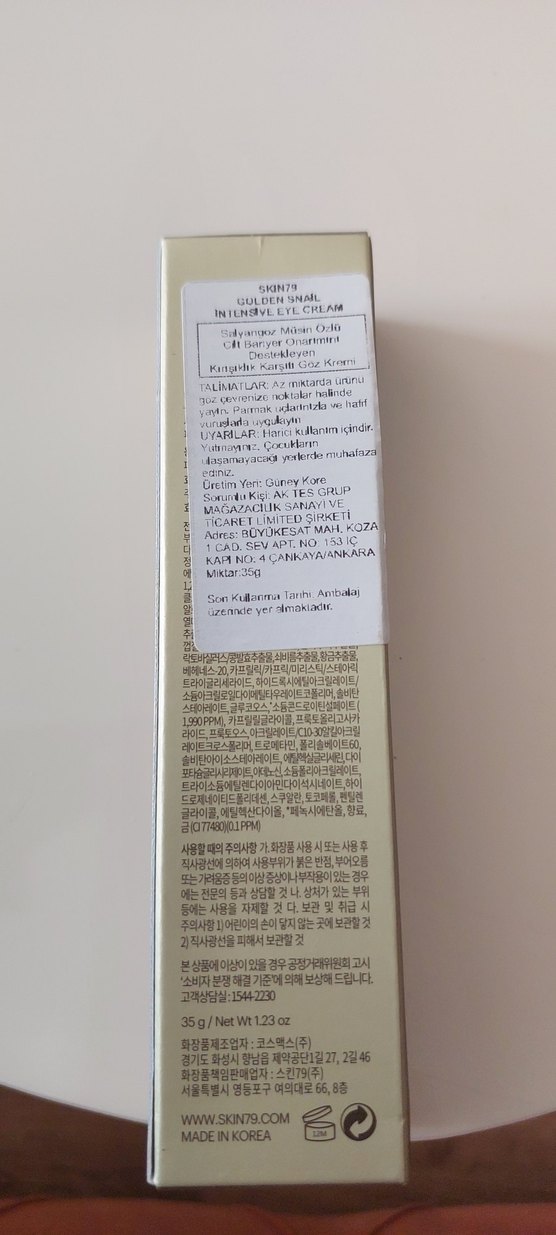 Golden Snail Yoğun Nemlendirici Göz Kremi - Görsel 2