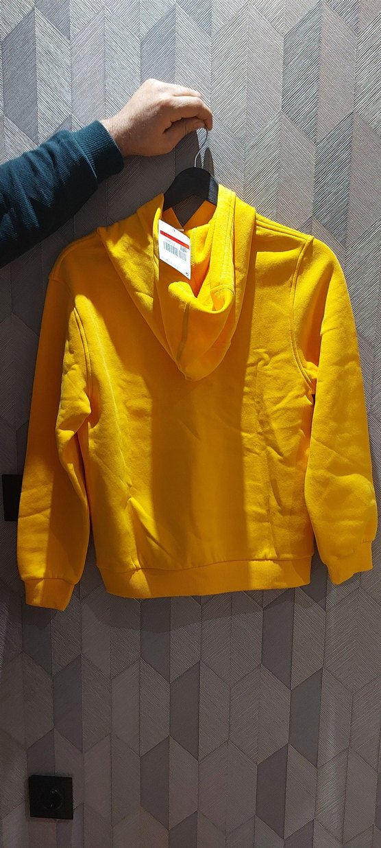 Sarı Kapüşonlu Erkek Sweatshirt - Görsel 2