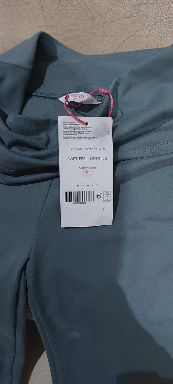 Mavi Streç Kadın Spor Tayt - Görsel 2