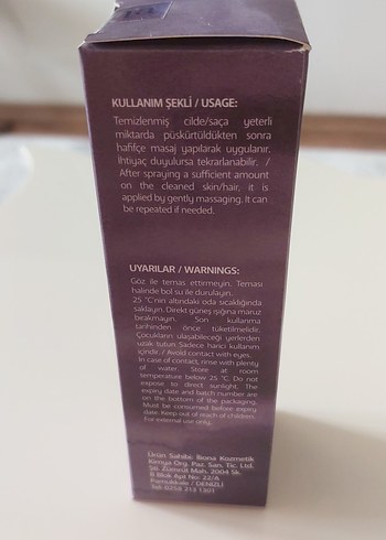 İliona Trendy Parlak Mor Cilt Spreyi 100ml - Görsel 3