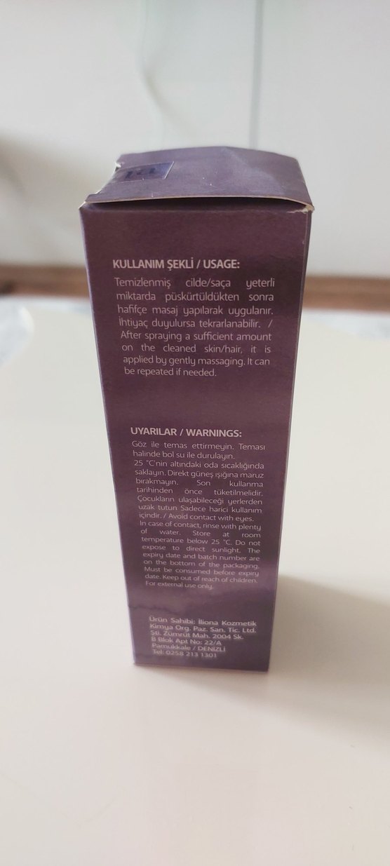 İliona Trendy Parlak Mor Cilt Spreyi 100ml - Görsel 3
