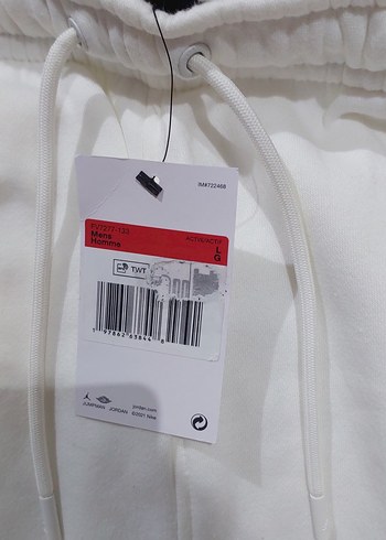 Erkek Beyaz Rahat Kesim Eşofman Altı - Görsel 2