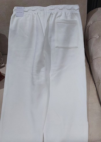 Erkek Beyaz Rahat Kesim Eşofman Altı - Görsel 4