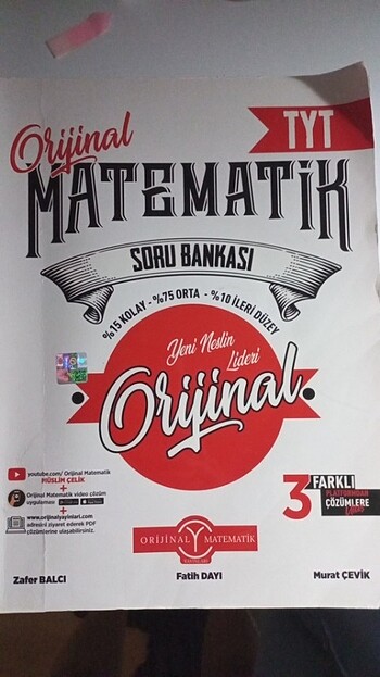 Orjinal matematik soru bankası 