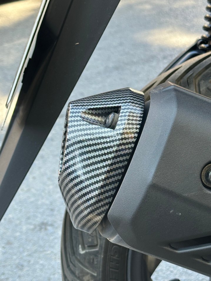 Honda pcx karbon egzoz uç muhafazası siyah - Görsel 2