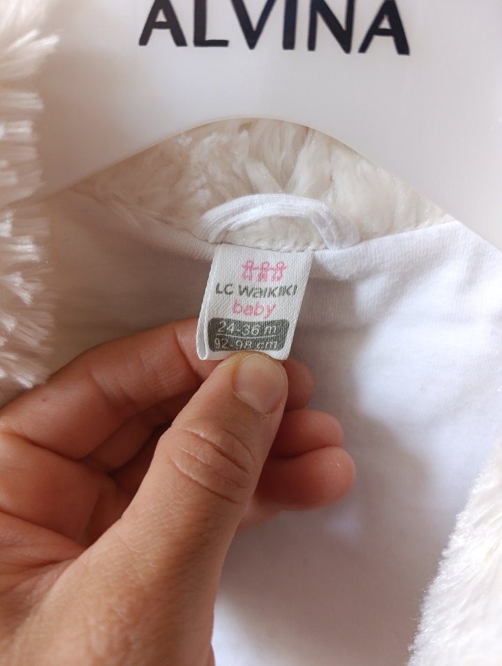 Kız Çocuk Beyaz Kürklü Bolero - Görsel 5