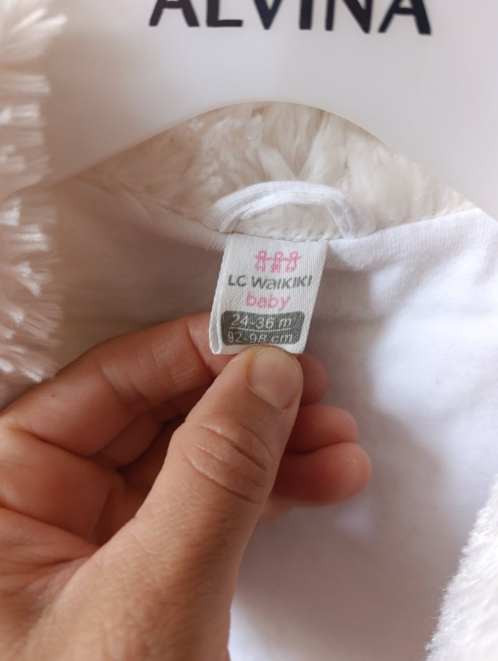 Kız Çocuk Beyaz Kürklü Bolero - Görsel 3