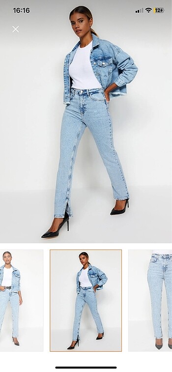 Trendyol & Milla ETİKETLİ TRENDYOLMİLLA MAVİ STRAİGHT JEANS