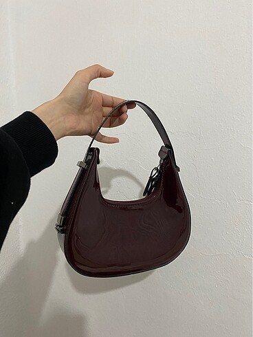 bordo mini çanta