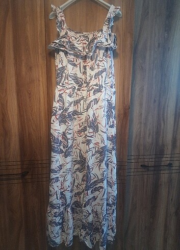 Desenli Maxi Elbise