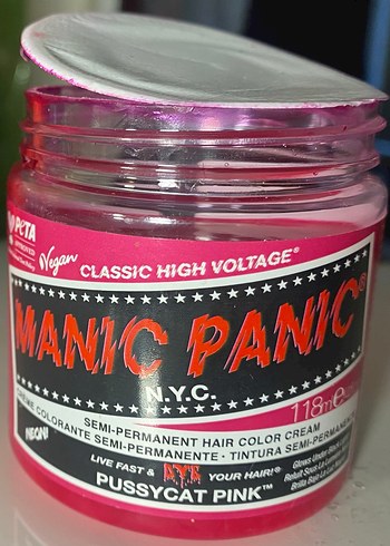 Manic Panic Pussycat Pink Yarı Kalıcı Saç Boyası 118 ml - Görsel 4