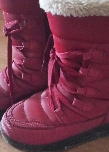 Kız Çocuk Kırmızı Kemerli Botlar - Görsel 2