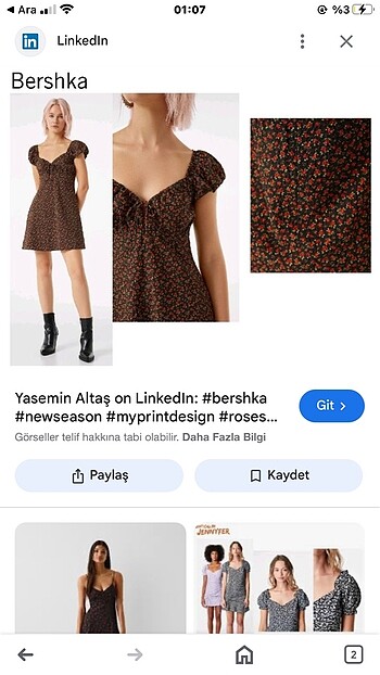 s Beden çeşitli Renk bershka mini elbise