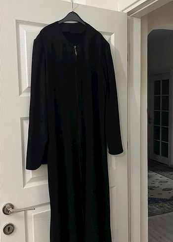 Özel dikim Uzun Siyah kap Ferace - Görsel 3