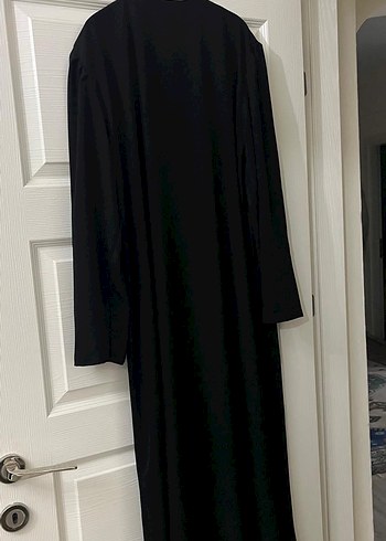 Özel dikim Uzun Siyah kap Ferace - Görsel 2