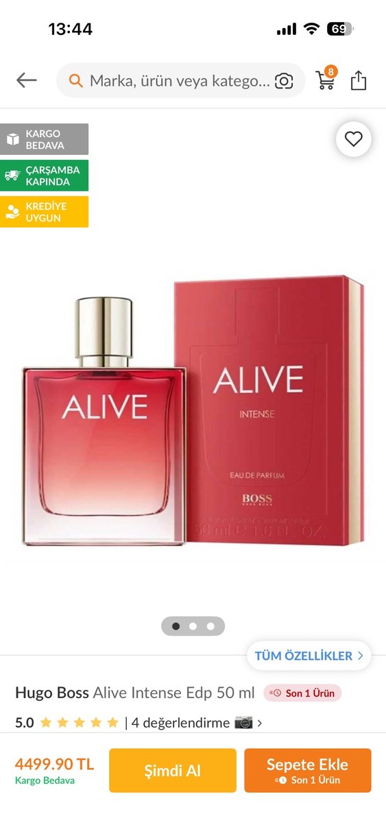 Hugo boss alive intense kadın parfüm - Görsel 2