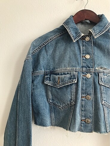 Zara Topshop crop kot ceket