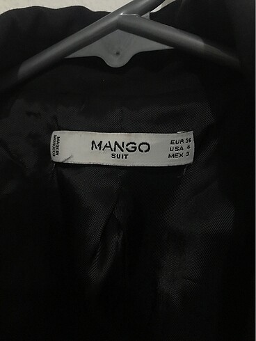 Mango mango suit siyah vatkalı ceket